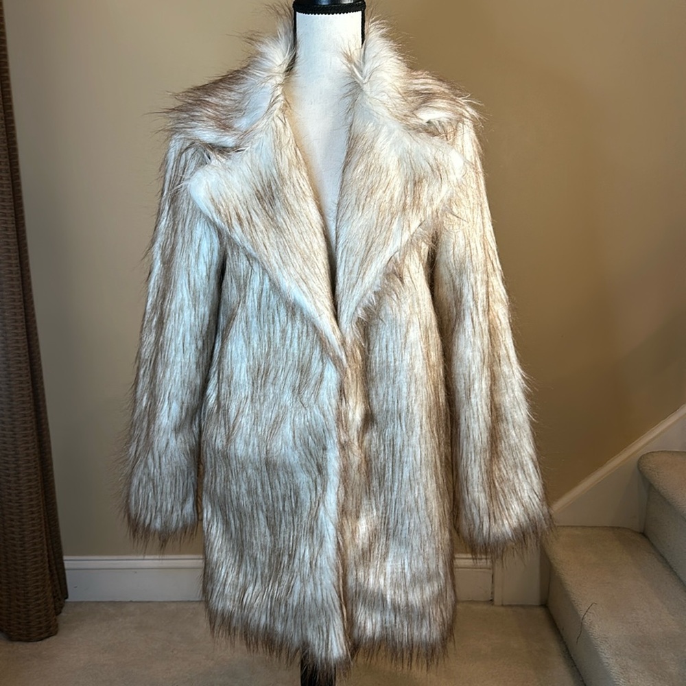 AIXIRUI Faux Fur Jacket NWOT - Picture 4 of 15